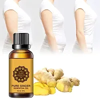 Fat oil fat loss ginger Massage Oil, Belly pure  Ginger Oil 60 ML,Tummy Ginger Massage Ginger Oils,Ginger Massage Oil for Lymphatic Drainage,Arnica Oil,100% Natural Massage Oil (30ml ) (Pack of 2)-thumb1