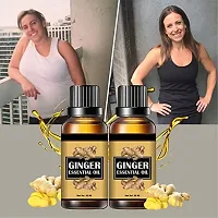 Belly Ginger Oil, Weight Loss Fat Burner Belly Drainage Pure Ginger Essential Oil, Pack of 2-thumb1