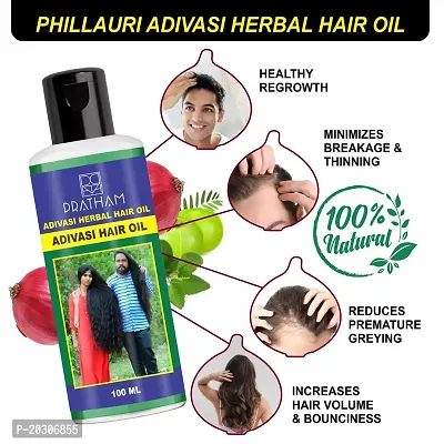 Adivasi Hair Oil Pure Adivasi Hair Growth  Hair Fall Control Oil 100ml-thumb3