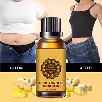 Fat Loss Oil, Ginger Oil Essential Relax Massage Oil, Belly and Waist Stay Perfect Shape [ 60ml ] ( PACK 2)-thumb1