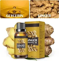PURE Ginger Massage Oil,Ginger Fat  Oil for Lymphatic Drainage,Arnica Oil, Natural Massage Oil with Grape Seed Oil Arnica Extract,Vitamin E Oil and Ginger Oil-Warming and Relaxing 90ml-thumb1