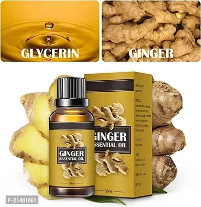 PURE Ginger Massage Oil,Ginger Fat  Oil for Lymphatic Drainage,Arnica Oil, Natural Massage Oil with Grape Seed Oil Arnica Extract,Vitamin E Oil and Ginger Oil-Warming and Relaxing 90ml-thumb2