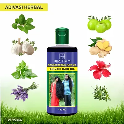 Adivasi Herbal Hair Oil | For Strong, Long and Thick hair | Nourishes Scalp | Controls Hair Fall, (100ml)-thumb2