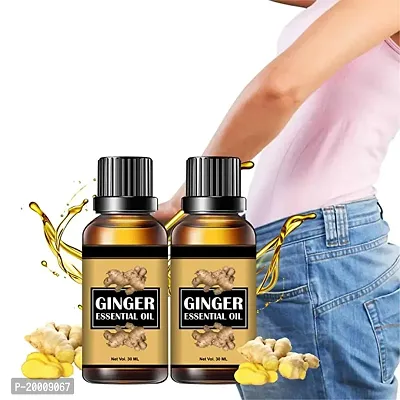 Fat Loss Motapa Kam Karne Ka Oil,  Ginger Oil Essential Relax Massage Oil, Belly and Waist Stay Perfect Shape [ 60ml ] ( PACK 2)-thumb0