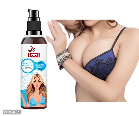 Rosemarry Tighten BREAST  Massage Oil Its Breast Growth  Tighten Massage Oil for Women- STRAWBERRY,RED ROSE OIL,,ALMOND OIL, Relieves Stress Caused by Wired Bra and Breast toner 100% Natural [100 ML]-thumb0