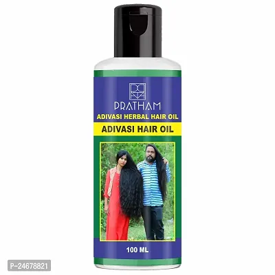 Adivasi Prataham herbal hair oil  All Type of Hair Problem Herbal Growth Hair Oil Dandruff Control 100ML-thumb0