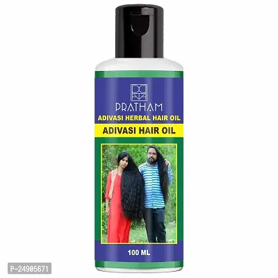 Pratham Adivasi All Type of Hair Problem Herbal Growth Hair Oil  Hair Shampoo-Dandruff Control - Hair Oil (100ml)-thumb0