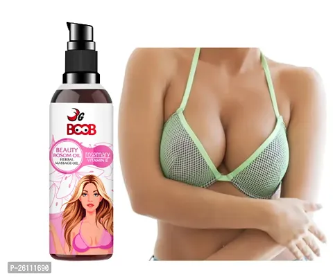 Breast Destressing Oil for Women- ALMOND OIL,OLIVE OIL  WHEAT GERM OIL - Relieves Stress Caused by Wired Bra and Breast toner massage oil 100% natural100ML-thumb0