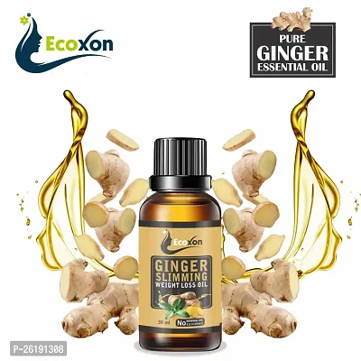 Ecoxon Fat Burner Oil, Fat Burning Oil for Weight Loss,Belly Drainage Ginger Massage Oil | Slimming Oil for Men  Women ndash; 30 ML
