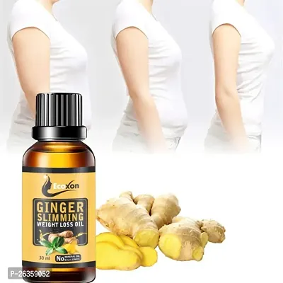 Ecoxon Ginger Oil,Tummy Ginger Drainage Massage Ginger Oil,Ginger Massage Oil for Lymphatic Drainage,Arnica Oil,100% Natural Massage Oil (30 ML) Pack of 1-thumb0