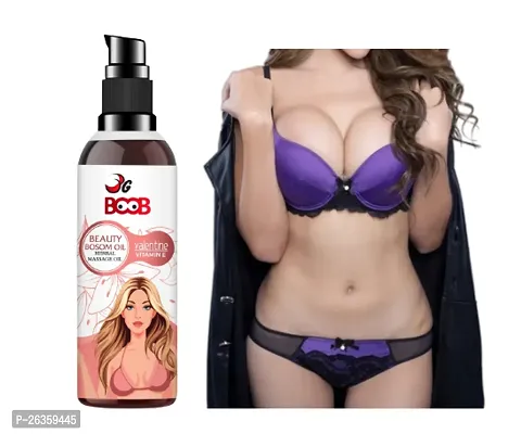 Bosom Oil Bust Firming Formula Tightening, Lifting  Toning of Bosom Women Relieves Stress Caused by Wired Bra and Breast toner massage oil 100% natural which helps in growth/firming/increase/ 100ML-thumb0