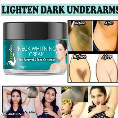 Ecoxon Neck Cream whitening neck, knees, and elbows and Cream for dull and dark skin Intense Dark Spot Removal (50g)