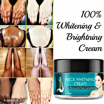 Ecoxon Neck Whitening cream, face cream, for all types of skin, whitening booster cream, dark spot removal cream, neck whitening cream, pack of 1(50 G)-thumb2