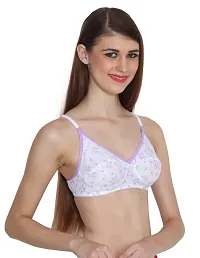 Women's Purple Cotton Bra-thumb1