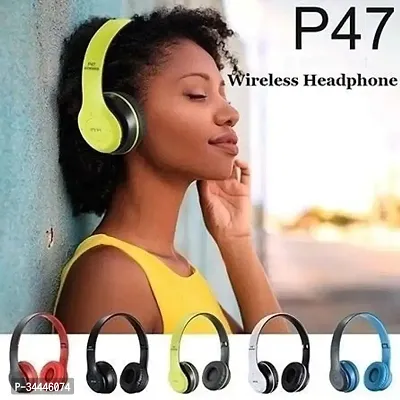 P47 Foldable Wireless  Sports Headphone with Mic-thumb2