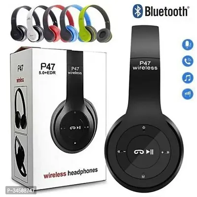 P 47 Wireless Bluetooth Sports Headphones with Microphone-thumb0