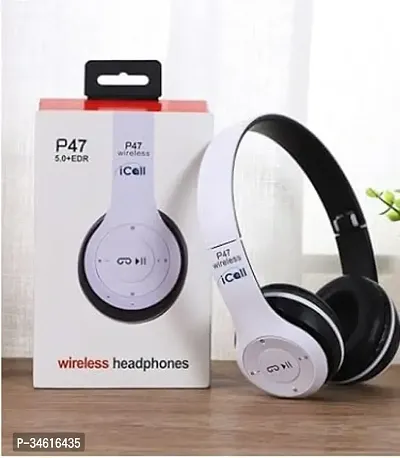 P47 Foldable Wireless  Sports Headphone with Mic and Volume Button Bluetooth Headset-thumb3