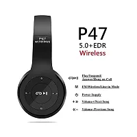 P47 Foldable Wireless  Sports Headphone with Mic and Volume Button Bluetooth Headset-thumb1