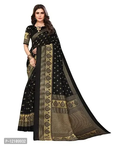 Beautiful Art Silk Saree With Blouse Piece For Women-thumb0