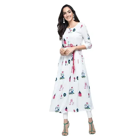 Stunning Rayon Anarkali Women's Kurti