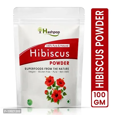 Hashpop Hibiscus Flower Powder For Natural Hair Growth 100G Pack Of 1-thumb0