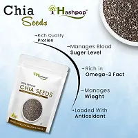 Raw Unroasted Chia Seeds With Omega 3  Fiber For Weight Loss (50GM)-thumb2