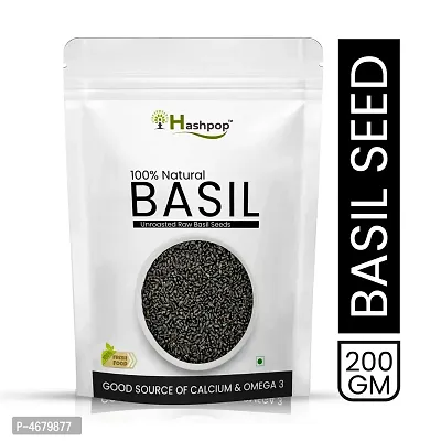 Raw Basil Seeds For Weight Loss (200GM)-thumb0