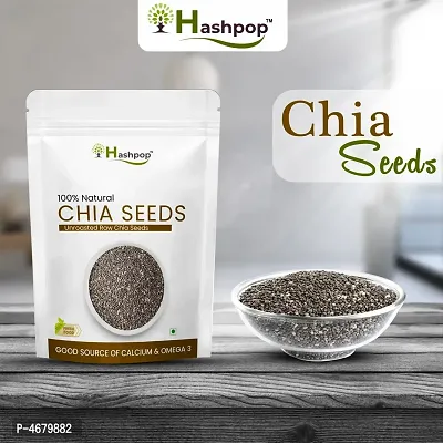 Raw Unroasted Chia Seeds With Omega 3  Fiber For Weight Loss (100GM)-thumb2