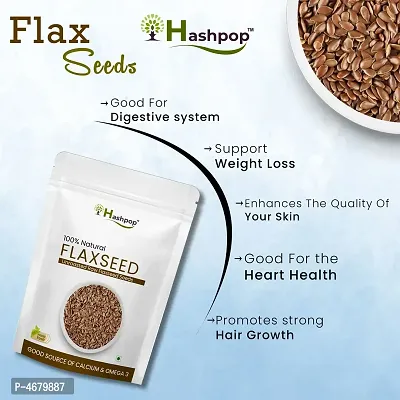 Raw Unroasted Flax Seeds For Eating Rich With Fiber For Weight Management (50GM)-thumb5