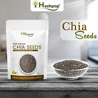 Raw Unroasted Chia Seeds With Omega 3  Fiber For Weight Loss (400GM)-thumb1