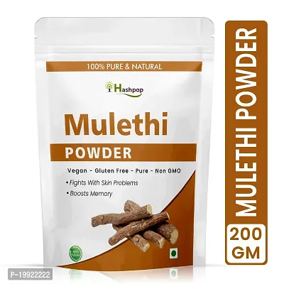 Hashpop Natural Mulethi Powder For Face Pack And Hair Pack glycyrrhizaglabra  Licorice Root 200g