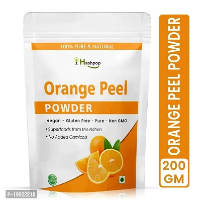 Hashpop Pure Orange Peel Powder For Skin Whitening Face Pack Natural 200g