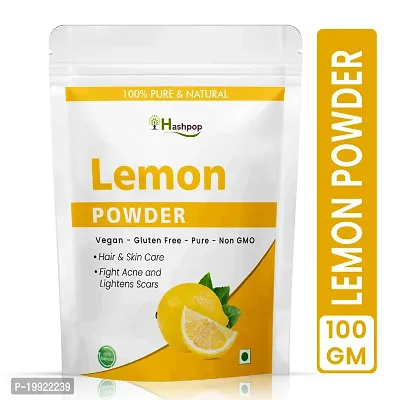 Hashpop Natural Organic Lemon Peel Powder For Face Treatment 100g