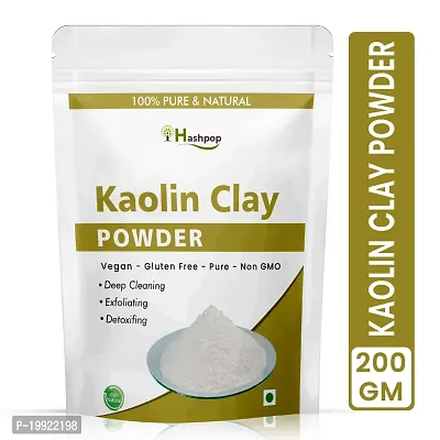 Hashpop White Light Kaolin Clay Powder For Skin Face Mask 200g