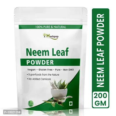 Hashpop Ayurveda Herbal And Natural Pure Neem Leaf Powder 200Gm Pack Of 1-thumb0