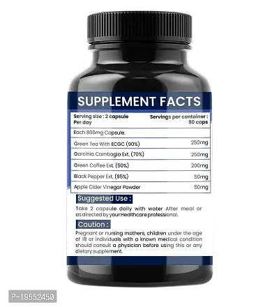 Essential Fat Burner Weight Loss Supplements With All Natural Ingredients-800Mg-90Cap (800 Mg)-thumb2