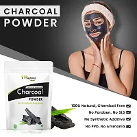 Hashpop Pure Nature Activated Charcoal powder organic Special for DIY Face Mask and Teeth whitening 100g-thumb1