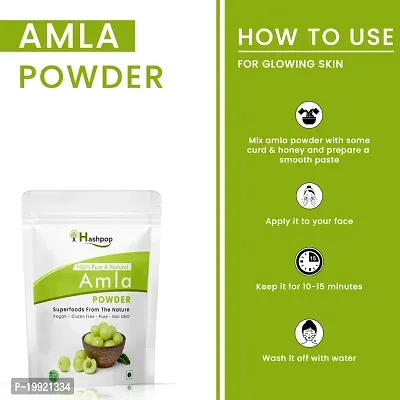 Hashpop Natural Dry Amla Powder For Anti Hair Fall Anti Dandruff Hair 200Gm Pack Of 1-thumb5