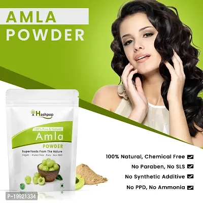 Hashpop Natural Dry Amla Powder For Anti Hair Fall Anti Dandruff Hair 200Gm Pack Of 1-thumb2