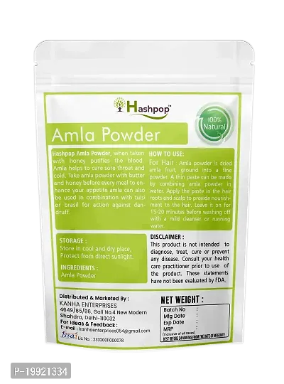 Hashpop Natural Dry Amla Powder For Anti Hair Fall Anti Dandruff Hair 200Gm Pack Of 1-thumb3