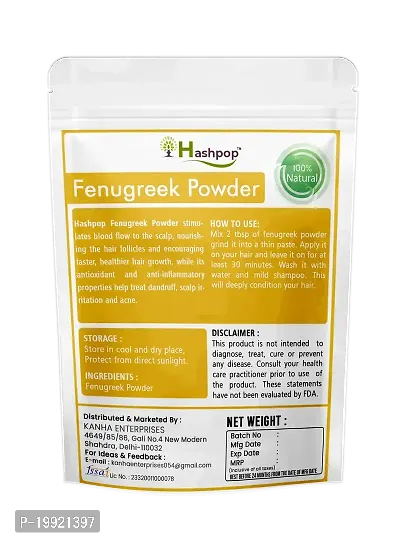 Hashpop Herbal Fenugreek Powder Methi Powder 100G Pack Of 1-thumb2