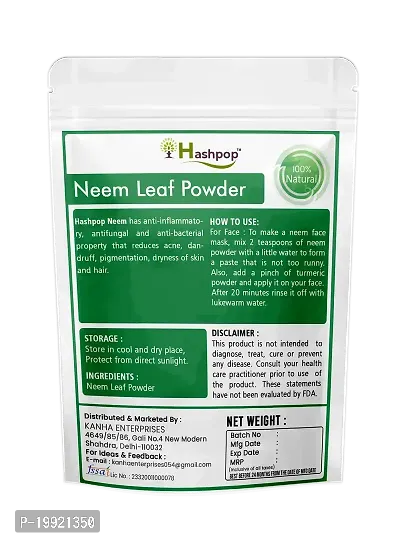 Hashpop Ayurveda Herbal And Natural Pure Neem Leaf Powder 200Gm Pack Of 1-thumb2