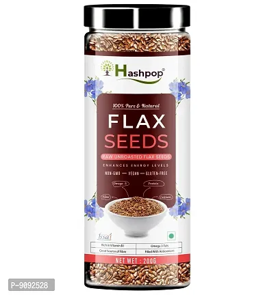 Raw Unroasted Flax Seeds for Eating Rich with Fiber for Weight Management (200GM)-thumb0