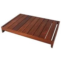 Giftoshopee Wooden sheesham Wood Serving Trays for Dining Table (Brown-12x8x1.5 inch)-thumb3
