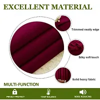 Home Window Blackout Eyelet Curtain Pack of 1 Piece (Width - 46 Inch X 24 Inch - Length) Brown-thumb3