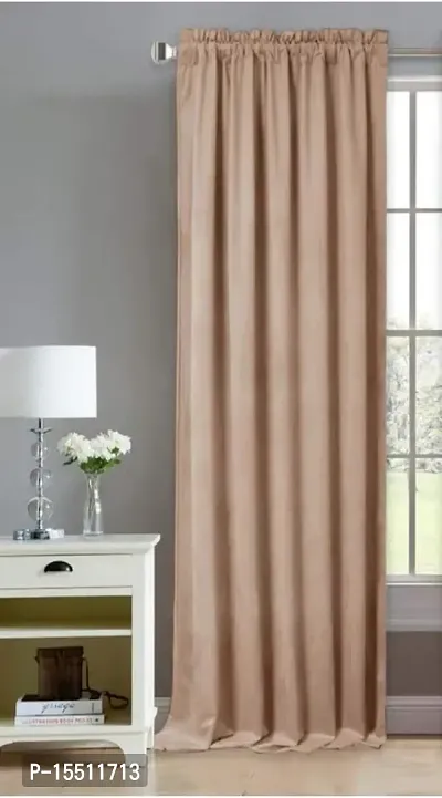 Comfy Home Window Gather RodPocket Blackout Curtain Pack of 1 Piece (Width - 46 Inch X 24 Inch - Length) Brown