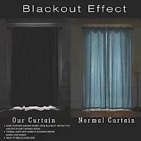 Comfy Home Window Gather RodPocket Blackout Curtain Pack of 1 Piece (Width - 46 Inch X 24 Inch - Length) Brown-thumb4