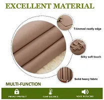 Comfy Home Window Gather RodPocket Blackout Curtain Pack of 1 Piece (Width - 46 Inch X 24 Inch - Length) Brown-thumb3