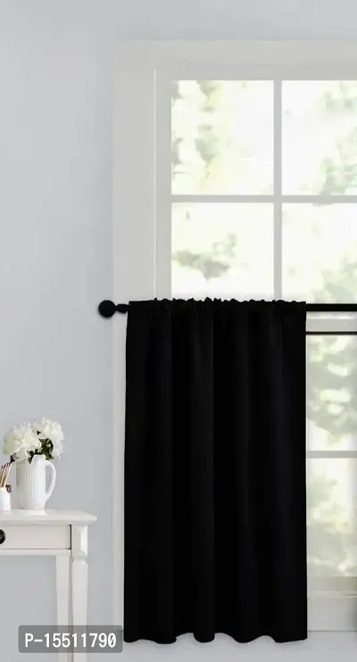 Comfy Home Window RodPocket Blackout Curtain Pack of 1 Piece (Width - 46 Inch X 24 Inch - Length) Brown