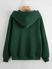 Trendy Fleece Full Sleeve Solid Sweatshirt For Women-thumb1